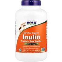 NOW Foods, Sertifikuoti ekologiški inulino, prebiotikų gryni milteliai, 1 svaras (454 g)