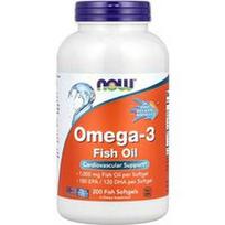 NOW Foods, Omega-3 žuvų taukai, 1 000 mg, 200 žuvų minkštųjų gelių