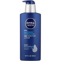 Nivea, Vyrams, maksimalus drėkinimas, 48 val. drėkinamasis losjonas, sausai odai, 16,9 fl oz (500 ml)
