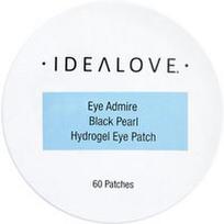 Idealove, „Eye Admire“ hidrogelinės paakių pagalvėlės su juodaisiais perlais, 60 vnt.