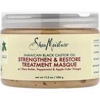 SheaMoisture, Jamaikos juodųjų ricinų aliejus, stiprinanti ir atkurianti bei gydanti kaukė, 11.5 oz (326 g)