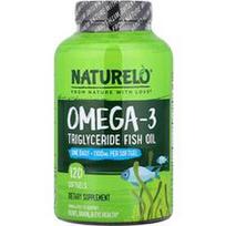 NATURELO, Omega-3 trigliceridų žuvų taukai, 1 100 mg, 120 minkštųjų gelių