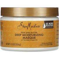 SheaMoisture, Neapdorotas taukmedžio sviestas, giliai drėkinanti kaukė su jūros rudadumblių ir argano aliejumi, 11.5 uncijos (326 g)