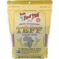 Bob's Red Mill, Teff, viso grūdo, 24 uncijos (680 g)