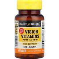 Mason Natural, Vision Vitamins Plus liuteinas, 60 tablečių