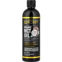California Gold Nutrition, Sportinis, ekologiškas MCT aliejus, be skonio, 12 fl oz (355 ml)