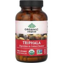 Organic India, Triphala, 180 vegetariškų kepurių