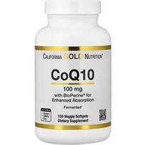 California Gold Nutrition, Kofermentas Q10 su „BioPerine®“ juodųjų pipirų ekstraktu, 150 augalinių minkštųjų kapsulių