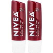 Nivea, Tonuotos lūpų priežiūros priemonės, gervuogės, 2 pakuotės, po 0,17 uncijos (4,8 g)
