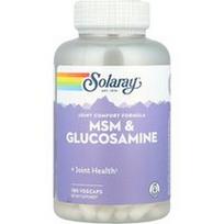Solaray, MSM ir gliukozaminas, 180 VegCaps