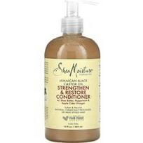 SheaMoisture, Jamaikos juodojo ricinos aliejaus stiprinimo ir atkūrimo kondicionierius, 13 fl oz (384 ml)