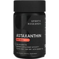 Sports Research, Astaksantinas, mini geliai, 6 mg, 120 minkštųjų kapsulių