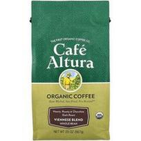 Cafe Altura, Ekologiška kava, Vienos mišinys, nesmulkintos pupelės, tamsiai skrudinta, 20 uncijų (567 g)
