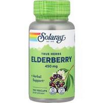 Solaray, „True Herbs“ šeivamedžio uogų skonio, 100 daržovių kapsulių