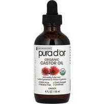Pura D'or, Ekologiškas ricinos aliejus, 4 fl oz (118 ml)