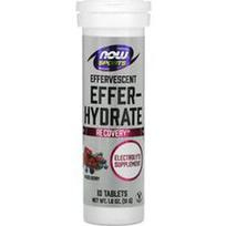 NOW Foods, Sportas, Effer-Hydrate, mišrios uogos, 10 tablečių, 1.8 oz (51 g)