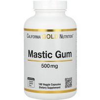 California Gold Nutrition, Mastikos guma, 500 mg, 180 daržovių kapsulių