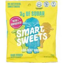 SmartSweets, Sour Blast Buddies®, uogos, mėlynosios avietės, žaliosios citrinos, apelsinai, 1.8 uncijos (50 g)