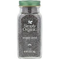 Simply Organic, Aguonų sėklos, 3.38 uncijos (96 g)