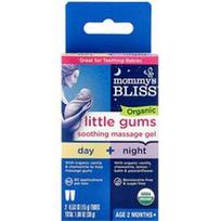 Mommy's Bliss, Ekologiškas raminantis masažo gelis Little Gums, dienos / nakties pakuotė, amžius 2 mėnesiai+, 2 tūbelės, po 0.53 uncijos (15 g)