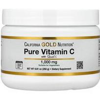 California Gold Nutrition, Grynas vitaminas C, Quali®-C milteliai, 8,81 uncijos (250 g)