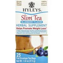 Hyleys Tea, Plona arbata, mėlynės, 25 folijos vokų arbatos maišeliai, 1,32 uncijos (37,5 g)