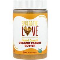 Spread The Love, Ekologiškas žemės riešutų sviestas, Naked Crunch, 16 uncijų (454 g)