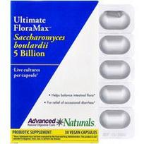 Advanced Naturals, „Ultimate FloraMax™“, Saccharomyces Boulardii, 5 milijardai, 30 veganiškų kapsulių