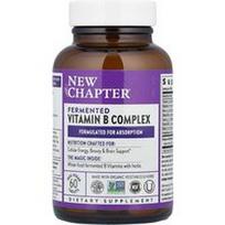 New Chapter, Fermentuotas vitamino B kompleksas, 60 veganiškų tablečių