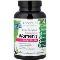Emerald Laboratories, Koenzimuotas moterims skirtas 1 dienos multivitaminų kompleksas, 60 daržovių kapsulių