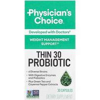 Physician's Choice, Thin 30 probiotikų, 15 milijardų KSV, 30 kapsulių