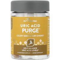 Eu Natural, „Uric Acid Purge™“, salierų sėklų ir rūgščiųjų vyšnių skonio, 60 vegetariškų kapsulių