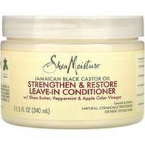 SheaMoisture, Jamaikos juodasis ricinos aliejus, stiprina ir atkuria nenuplaunamą kondicionierių, 11.5 fl oz (340 ml)