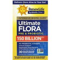 Renew Life, „Ultimate Flora™“ prebiotikas ir probiotikas, 30 pailginto atpalaidavimo veganiškų kapsulių