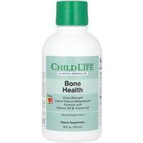 ChildLife Clinicals, Skysta kalcio/magnio formulė su vitaminu D3 ir vitaminu K2, papildomo stiprumo, natūralus apelsinas, 16 fl oz (473 ml)