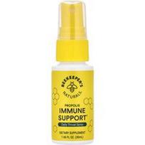 Beekeeper's Naturals, Propolio imuninės sistemos palaikymas, kasdienis gerklės purškalas, 1.06 fl oz (30 ml)