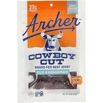 Country Archer Jerky, Žole šertos jautienos džiovinta mėsa „Cowboy Cut“, senovinio stiliaus, 57 g
