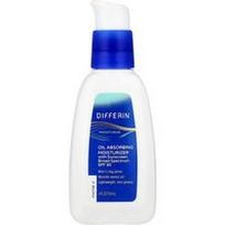Differin, Riebalus sugeriantis drėkinamasis kremas su kremu nuo saulės, SPF 30, 4 fl oz (118 ml)
