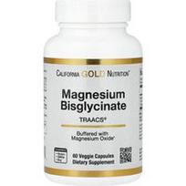 California Gold Nutrition, Magnio bisglicinato chelatas, Albion TRAACS®, 60 vegetariškų kapsulių (100 mg vienoje kapsulėje)