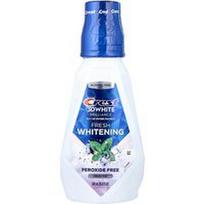 Crest, 3D baltas, blizgantis balinantis burnos skalavimo skystis, be alkoholio, švari mėta, 16.9 fl oz (500 ml)