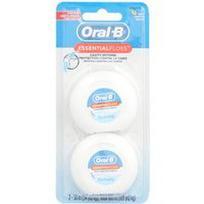 Oral-B, EssentialFloss™, Value Pack, Mint, 2 pakuotės, 54 yd (50 m)