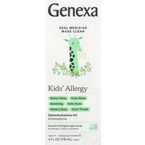 Genexa, Vaikų alergija, 6+ amžiaus, ekologiška agava, 4 fl oz (118 ml)