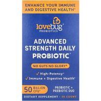 LoveBug Probiotics, Advanced Strength Daily Probiotic, 50 milijardų KSV, 30 Count