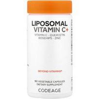 Codeage, Liposominis vitaminas C+, 180 augalinių kapsulių
