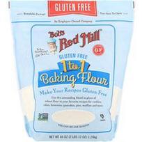 Bob's Red Mill, Be glitimo 1–1 kepimo miltai, 44 uncijos (1.24 kg)