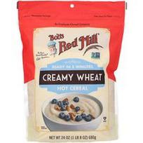 Bob's Red Mill, Kreminiai kviečių karšti dribsniai, 24 uncijos (680 g)