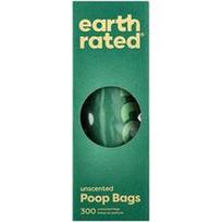 Earth Rated, Šunų atliekų maišeliai, bekvapiai, 300 maišelių