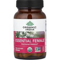 Organic India, Essential Female™, hormonų pusiausvyra, 90 daržovių kapsulių
