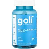 Goli Nutrition, Ašvagandos guminukai, 60 guminukų