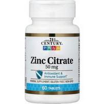21st Century, Cinko citratas, 50 mg, 60 tablečių